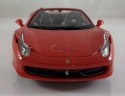 FERRARI 458 Spider czerwony model Bburago 26017