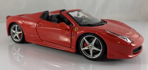 FERRARI 458 Spider czerwony model Bburago 26017 FERRARI 458 Spider czerwony model Bburago 26017
