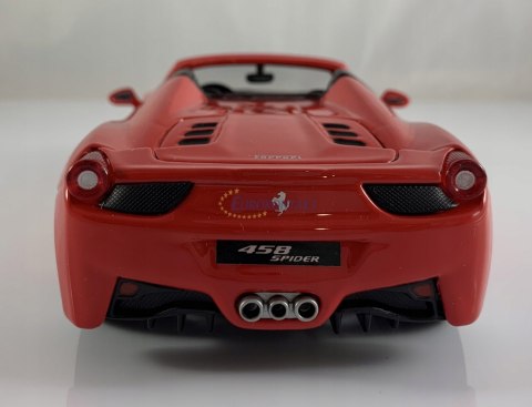 FERRARI 458 Spider czerwony model Bburago 26017 FERRARI 458 Spider czerwony model Bburago 26017