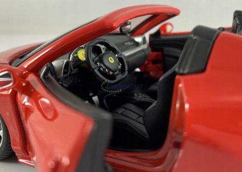 FERRARI 458 Spider czerwony model Bburago 26017 FERRARI 458 Spider czerwony model Bburago 26017