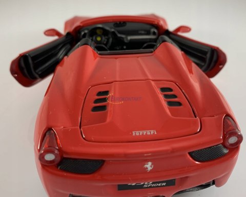 FERRARI 458 Spider czerwony model Bburago 26017 FERRARI 458 Spider czerwony model Bburago 26017