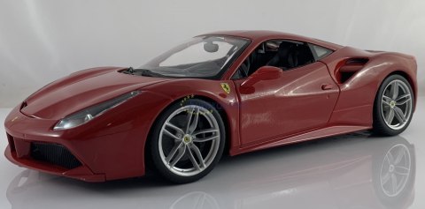 FERRARI 488 GTB red duży model 1:18 Bburago 16008 FERRARI 488 GTB red duży model 1:18 Bburago 16008