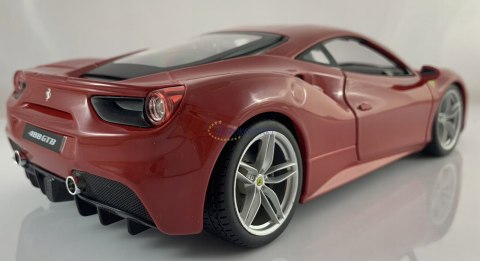 FERRARI 488 GTB red duży model 1:18 Bburago 16008 FERRARI 488 GTB red duży model 1:18 Bburago 16008