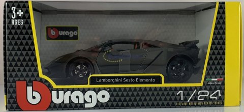 Lamborghini Sesto Elemento grey 1:24 Bburago 21061 Lamborghini Sesto Elemento grey 1:24 Bburago 21061