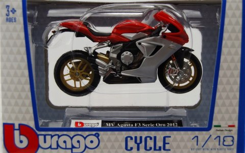 MV AGUSTA F3 Serie ORO 2012 model 1:18 Bburago MV AGUSTA F3 Serie ORO 2012 model 1:18 Bburago