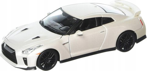 Nissan GT-R 2017 biały 1:24 model Bburago 21082 Nissan GT-R 2017 biały 1:24 model Bburago 21082