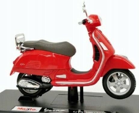 Piaggio Vespa GTS 300 2017 skuter 1:18 Maisto Piaggio Vespa GTS 300 2017 skuter 1:18 Maisto