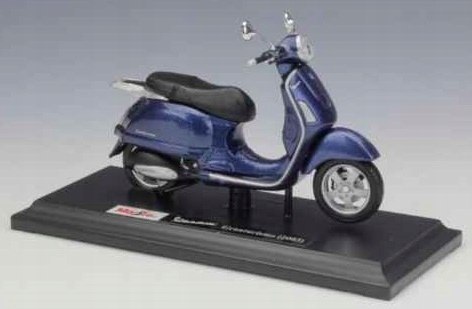 Piaggio Vespa Granturismo skuter 1:18 model Maisto Piaggio Vespa Granturismo skuter 1:18 model Maisto