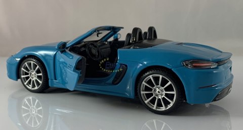 Porsche 718 Boxster 1:24 blue model Bburago 21087 Porsche 718 Boxster 1:24 blue model Bburago 21087