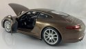 Porsche 911 Carrera S 1:24 brązowy Bburago 21065