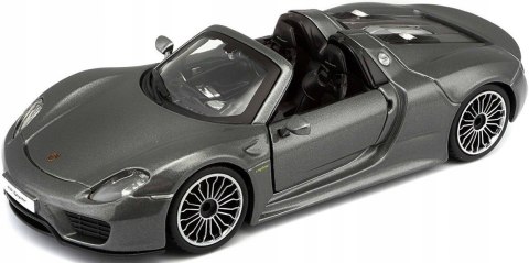 Porsche 918 Spyder grey 1:24 model Bburago 21076