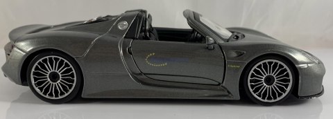 Porsche 918 Spyder grey 1:24 model Bburago 21076 Porsche 918 Spyder grey 1:24 model Bburago 21076