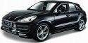 Porsche Macan black 1:24 model Bburago 21077 SUV