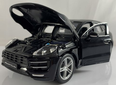 Porsche Macan black 1:24 model Bburago 21077 SUV Porsche Macan black 1:24 model Bburago 21077 SUV