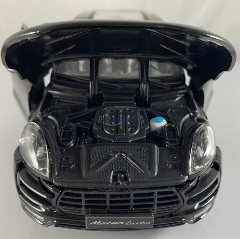 Porsche Macan black 1:24 model Bburago 21077 SUV Porsche Macan black 1:24 model Bburago 21077 SUV