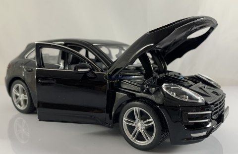 Porsche Macan black 1:24 model Bburago 21077 SUV Porsche Macan black 1:24 model Bburago 21077 SUV
