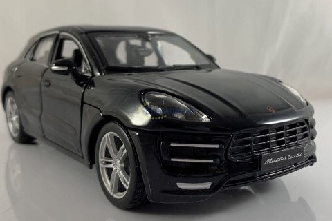 Porsche Macan black 1:24 model Bburago 21077 SUV Porsche Macan black 1:24 model Bburago 21077 SUV