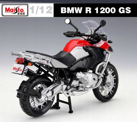 BMW R 1200 GS motocykl model 1:12 Maisto 68204 BMW R 1200 GS motocykl model 1:12 Maisto 68204