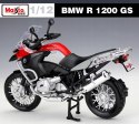 BMW R 1200 GS motocykl model 1:12 Maisto 68204