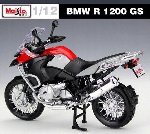 BMW R 1200 GS motocykl model 1:12 Maisto 68204 BMW R 1200 GS motocykl model 1:12 Maisto 68204