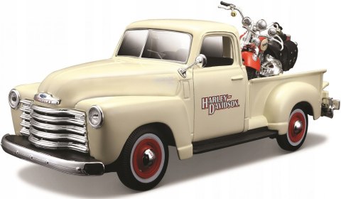 HARLEY DAVIDSON FLSTS + CHEVY 3100 1:24 32194