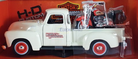 HARLEY DAVIDSON FLSTS + CHEVY 3100 1:24 32194 HARLEY DAVIDSON FLSTS + CHEVY 3100 1:24 32194