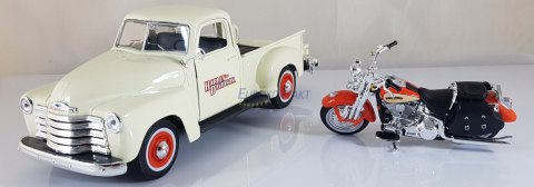 HARLEY DAVIDSON FLSTS + CHEVY 3100 1:24 32194 HARLEY DAVIDSON FLSTS + CHEVY 3100 1:24 32194