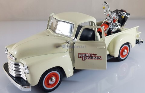 HARLEY DAVIDSON FLSTS + CHEVY 3100 1:24 32194 HARLEY DAVIDSON FLSTS + CHEVY 3100 1:24 32194