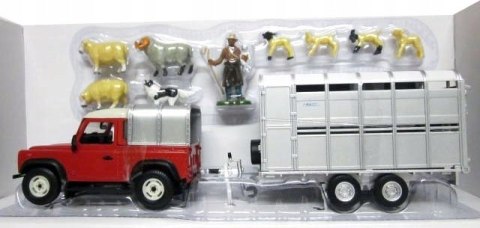 Land Rover przyczepa zwierzęta 1:32 Britains 43138 Land Rover przyczepa zwierzęta 1:32 Britains 43138