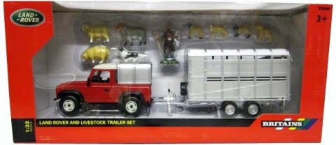 Land Rover przyczepa zwierzęta 1:32 Britains 43138 Land Rover przyczepa zwierzęta 1:32 Britains 43138