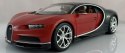 BUGATTI Chiron 1:18 red black model BBurago 11040