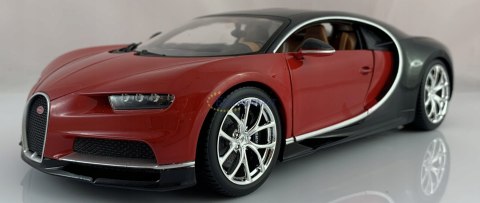 BUGATTI Chiron 1:18 red black model BBurago 11040 BUGATTI Chiron 1:18 red black model BBurago 11040