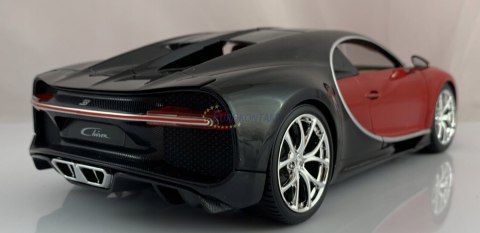 BUGATTI Chiron 1:18 red black model BBurago 11040 BUGATTI Chiron 1:18 red black model BBurago 11040