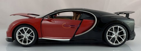 BUGATTI Chiron 1:18 red black model BBurago 11040 BUGATTI Chiron 1:18 red black model BBurago 11040