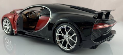 BUGATTI Chiron 1:18 red black model BBurago 11040 BUGATTI Chiron 1:18 red black model BBurago 11040