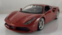 FERRARI 488 GTB bordowy model 1:24 Bburago 26013