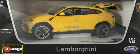 LAMBORGHINI Urus yellow 1:18 model BBurago 11042 LAMBORGHINI Urus yellow 1:18 model BBurago 11042
