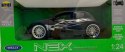 PEUGEOT 206 Tuning black matte model Welly 1:24