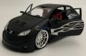 PEUGEOT 206 Tuning black matte model Welly 1:24