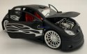 PEUGEOT 206 Tuning black matte model Welly 1:24