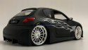 PEUGEOT 206 Tuning black matte model Welly 1:24