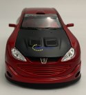 PEUGEOT 206 Tuning red model metal Welly 1:24