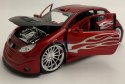 PEUGEOT 206 Tuning red model metal Welly 1:24