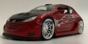 PEUGEOT 206 Tuning red model metal Welly 1:24