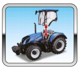 Traktor New Holland T7.315 przyczepa 1:32 BBURAGO