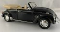 VW Volkswagen Beetle cabrio metal model Welly 1:24