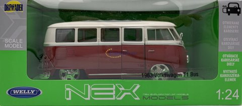 VW Volkswagen T1 1963 Bus WELLY 1:24 VW Volkswagen T1 1963 Bus WELLY 1:24