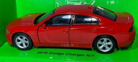 DODGE Charger R/T 2016 czerwony 1:34 Welly 43742F