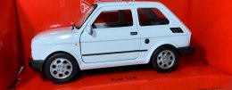 FIAT 126 biały MALUCH 1:34 Welly 44022