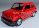 FIAT 126 czerwony MALUCH 1:34 Welly 44022